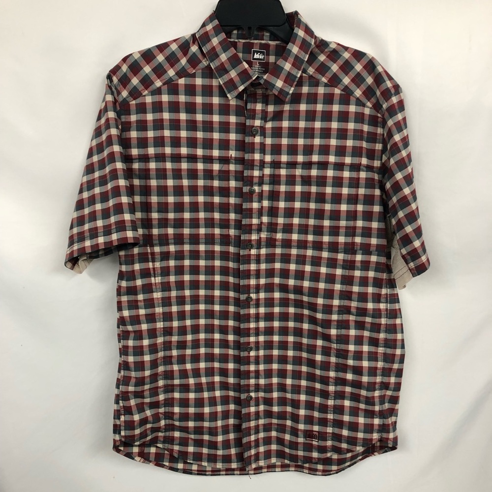 REI VENTED PLAID SHIRT L‎